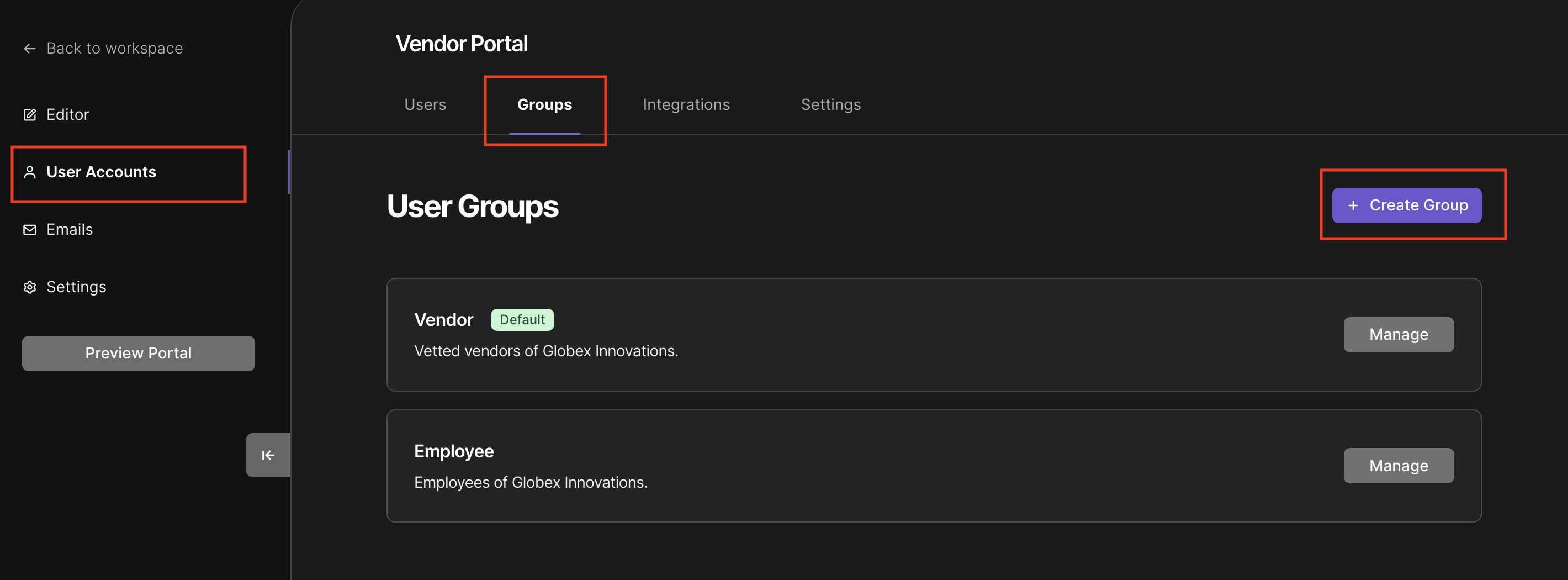 Groups overview