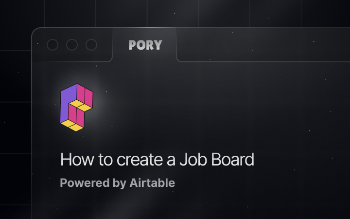 How to Create a Job Board with Airtable