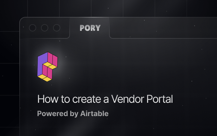 How to Create a Vendor Portal with Airtable