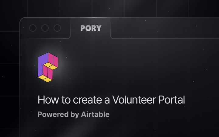 How to Create a Volunteer Portal with Airtable