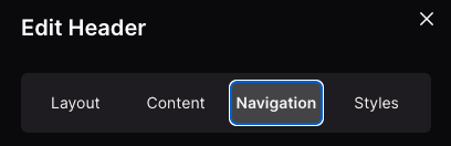 Go to Navigation Settings