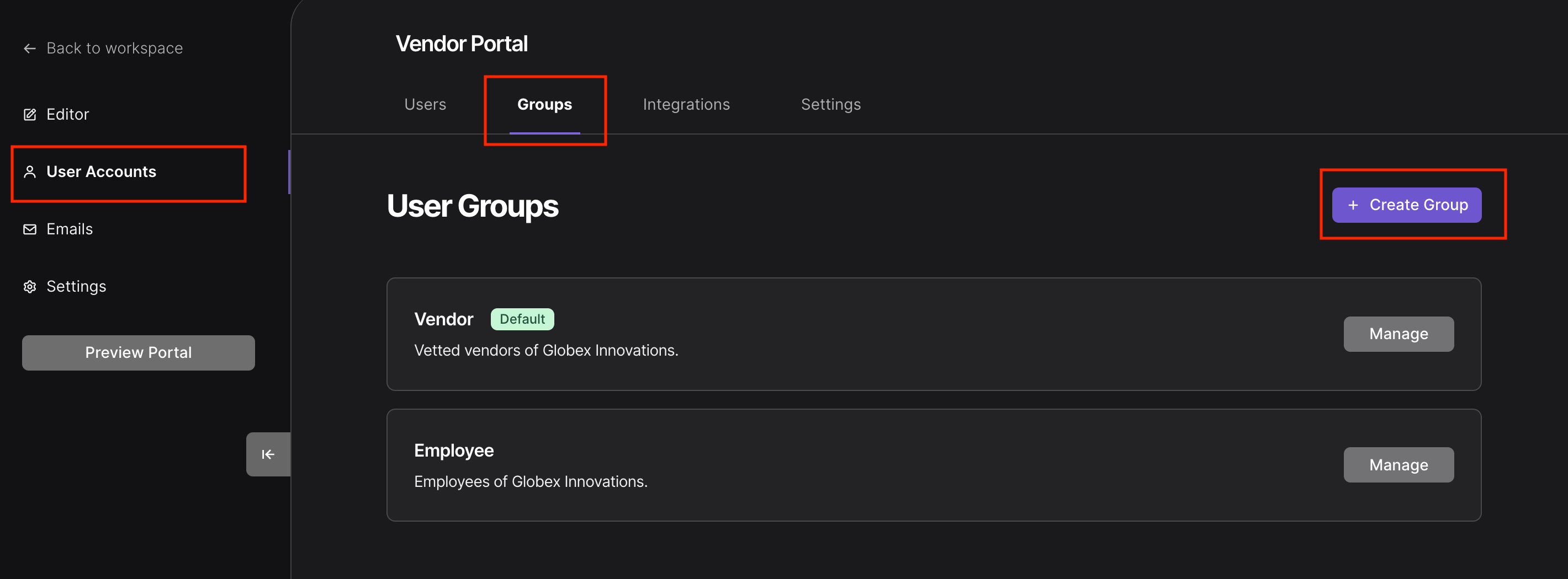 Groups overview
